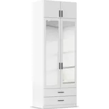 Rauch Wäscheschrank GAMMA 91 x 248 x 54 cm Alpinweiß