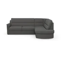 sit&more Ecksofa SIT & MORE "Panini L-Form", grau, B:243cm H:87cm T:155cm, Sofas, Ecksofa, wahlweise mit Vorziehsitz und Bettkasten