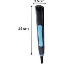 Avizar 2-in-1 Glätteisen & Lockenstab blau/schwarz