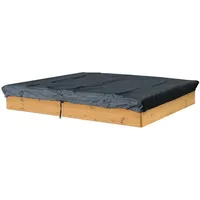 Quick Star Abdeckung Sandkasten 120x120cm mit Kordelzug grau
