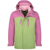 Trollkids Bryggen 3in1 Jacke - Mallow Pink / Pistachio Green / Wild Rose - 164 cm