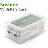 Soshine Aufbewahrungsbox für 9V Block 6LR61/AM-6(6F22) Akkus oder Batterien6LR61 / AM-6(6F22)