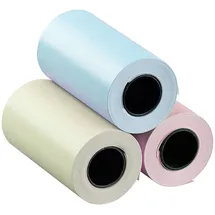 Callstel 3er-Set selbstklebende Etiketten-Rollen, 57 mm Breite, je 4,5 m, bunt