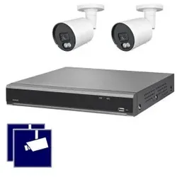 Indexa 26567 NVR Set Netzwerk-Videorecorder NVR504-POE und 2x 5MP KI IP-Kameras NWB6551F NWA52 SET NWA52SET
