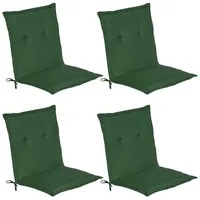 Beautissu 4er Set Niederlehner Auflage Loft NL 100x50x6cm dunkelgrün