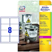 Avery Zweckform L4715-20 Folien-Etiketten 99,1 x 67,7 mm