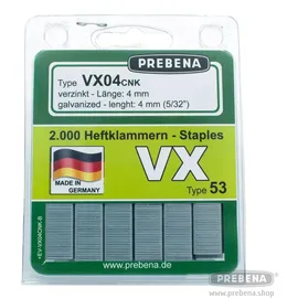 Prebena Heftklammern VX06CNK-B 6mm 2000 Stk.