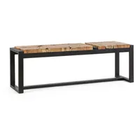 BIZZOTTO Bank Elwood aus Teakholz, 135 cm