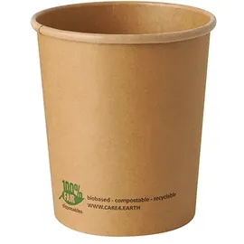 Papstar Suppenbecher rund 940 ml 25 St. Braun