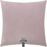 Zoeppritz Soft-Fleece-Kissenbezug – Polarfleece-Kissenbezug mit Häkelstich – Flauschige Kissenhülle – 40x40 cm – 405 Pale Lavender – von 'zoeppritz since 1828', 702291-405-40x40