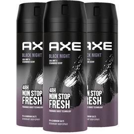 Axe Black Night Spray 3 x 150 ml