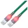SACON CS1OTCDCD0030 - Cat.6 LED Patchkabel, DualBoot, S/FTP türkis, 3 m