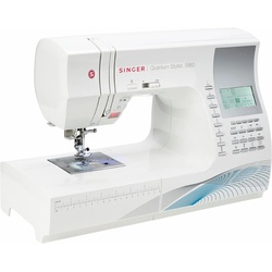 SINGER Nähmaschine „Quantum Stylist 9960“ Nähmaschinen 600 Stiche weiß Coverlock-Nähmaschinen