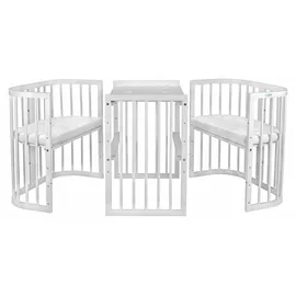 Waldin Babybett 7in1 mit Matratze,