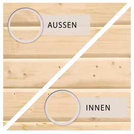 Woodfeeling Stockach 4 2,42 x 2,42 m natur