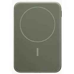 Wireless Magnetic 5000 mAh Powerbank USB Typ-C Kabelloses Laden  (Grün)