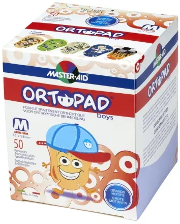 Ortopad Boys Augenokklusionspflaster Medium Größe 76x54mm Stück 50 (73322)