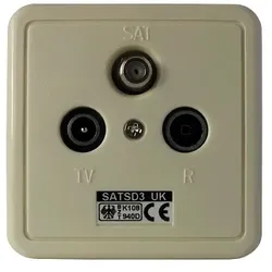 Kreiling SAT SD 3uk / Class A, SAT + TV + Radio, Weiß