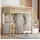 xixiworkshop Hochbett 90 x 200 cm Holz mit Kleiderschrank und Tisch