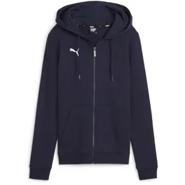Puma teamGOAL Casuals Kapuzenjacke Damen 06 navy/white M