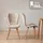 CLP Esszimmerstuhl Elda Stoff creme 4er Set