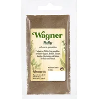 Wagner Gewürze - Pfeffer schwarz gemahlen | 40 g im Beutel