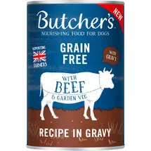 Butcher's Hundefutter Rindfleischstückchen in Sauce 400 g