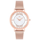 RHODENWALD & SÖHNE Quarzuhr Lucrezia in Gelbgold Edelstahl Roségold Damen