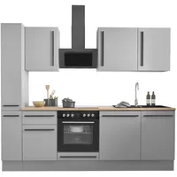 BASIC by Balculina Winkelküche L-Form 250 cm grau