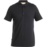 Icebreaker Herren Tech Lite III Polo T-Shirt, schwarz,