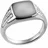 FIRETTI Siegelring Schmuck Geschenk Silber 925 Damenring Fingerring Ring Kissen Optik, mit Zirkonia (synth) silberfarben 54