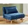 vente-unique Schlafsessel CHILA Polyester 90 x 83 x 82 cm Blau mit Kissen