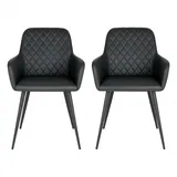 MID.YOU Armlehnenstuhl 2er-Set HARBO (LBH 65x57x87 cm, - LBH 65x57x87 cm