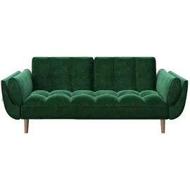 Phoenix Schlafcouch Samt 2-Sitzer Grün