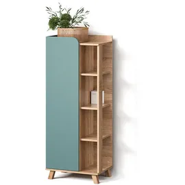 livinity® Marano Midischrank 50 x 128 x 35 cm Blau/Grau