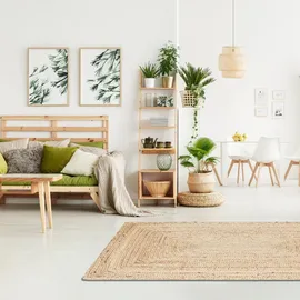 Marrakesch Orient & Mediterran Interior Jute Wohnzimmer Teppich Nora 120 x 170 cm