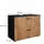 Vicco Waschbeckenunterschrank Irma 80 x 59 x 41 cm Anthrazit/Eiche