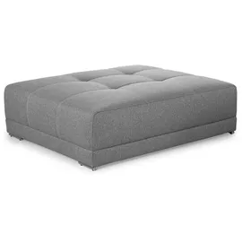 Jockenhöfer Hocker Moldau XXL Webstoff 120 x 39 x 120 cm Grau