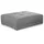 Jockenhöfer Hocker Moldau XXL Webstoff 120 x 39 x 120 cm Grau