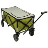 10T Bollerwagen Cooler Trolley XL Bollerwagen Kühltasche Strandwagen faltbar bis 75 kg grün