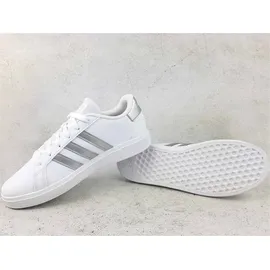 adidas Grand Court Lifestyle Tennis Lace-Up Kids Cloud White / Matte Silver / Matte Silver 35