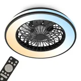 Briloner CCT Deckenventilator 48,5 cm Schwarz