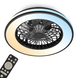 Briloner CCT Deckenventilator 48,5 cm Schwarz