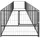 vidaXL Hundezwinger Schwarz 10 m2 Stahl