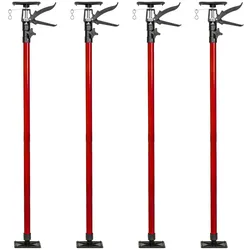 tectake® 4er-Set Teleskopstützen, stufenlos höhenverstellbar, Belastbarkeit 30 kg je Stütze, mit Schnellspannsystem