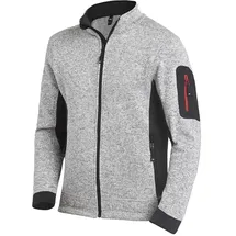 FHB Strick-Fleece-Jacke CHRISTOPH | S | grau/schwarz,