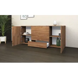 borchardt Möbel Kommode BORCHARDT MÖBEL "Rova", braun (vintage eiche), B:166cm H:72cm T:35cm, Spanplatte, Sideboards, Kommode, Breite 166 cm