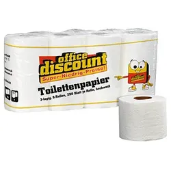 office discount Toilettenpapier 3-lagig, 8 Rollen