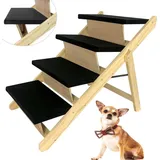 2-in1 Hunderampe, Haustiertreppe Hundetreppe Faltbar - Aufun