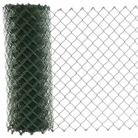 REWWER-TEC Maschendrahtzaun 4500 x 280 cm Grün/Metall